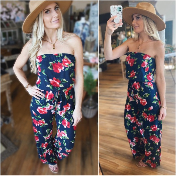 On The Lookout Jumpsuit-Navy - Picture 3 of 4